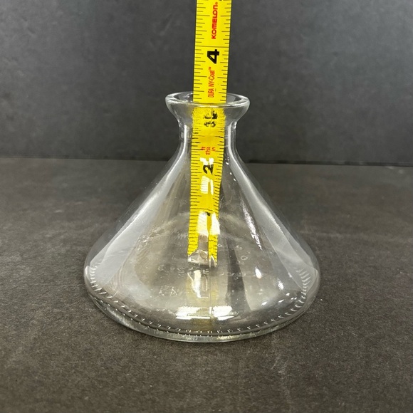 Mod Dep Clear Glass Alcohol Vinegar Jar Lab Bottle Marked (no stopper) Vintage - Picture 7 of 8